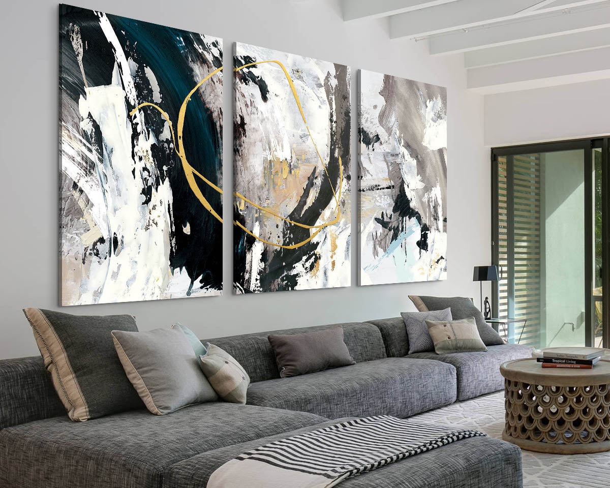 Abstract Canvas Wall Art for Living Room Wall Decoration Modern Home Decor 3 Pcs