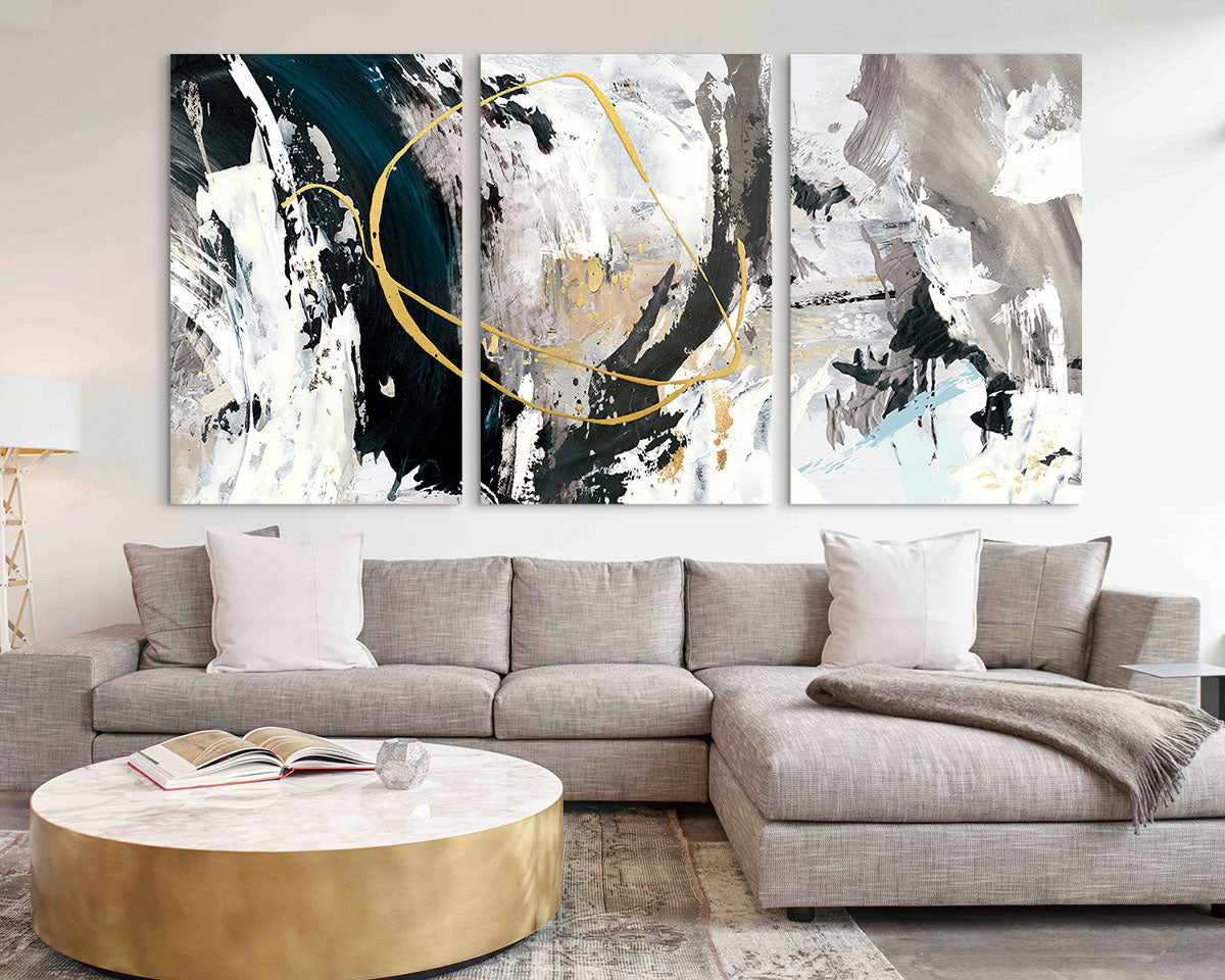 Abstract Canvas Wall Art for Living Room Wall Decoration Modern Home Decor 3 Pcs